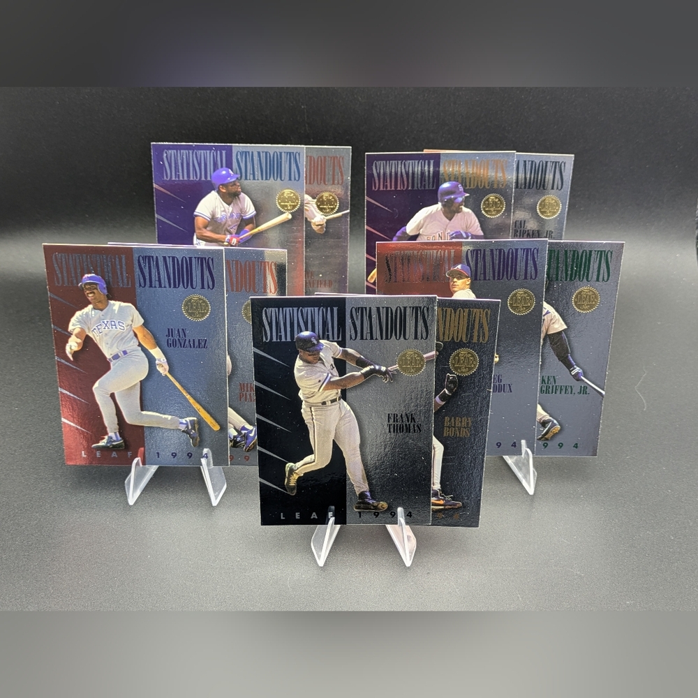 1994 Leaf Statistical Standouts Complete Set 1-10 Thomas Griffey Bonds Ripken Jr